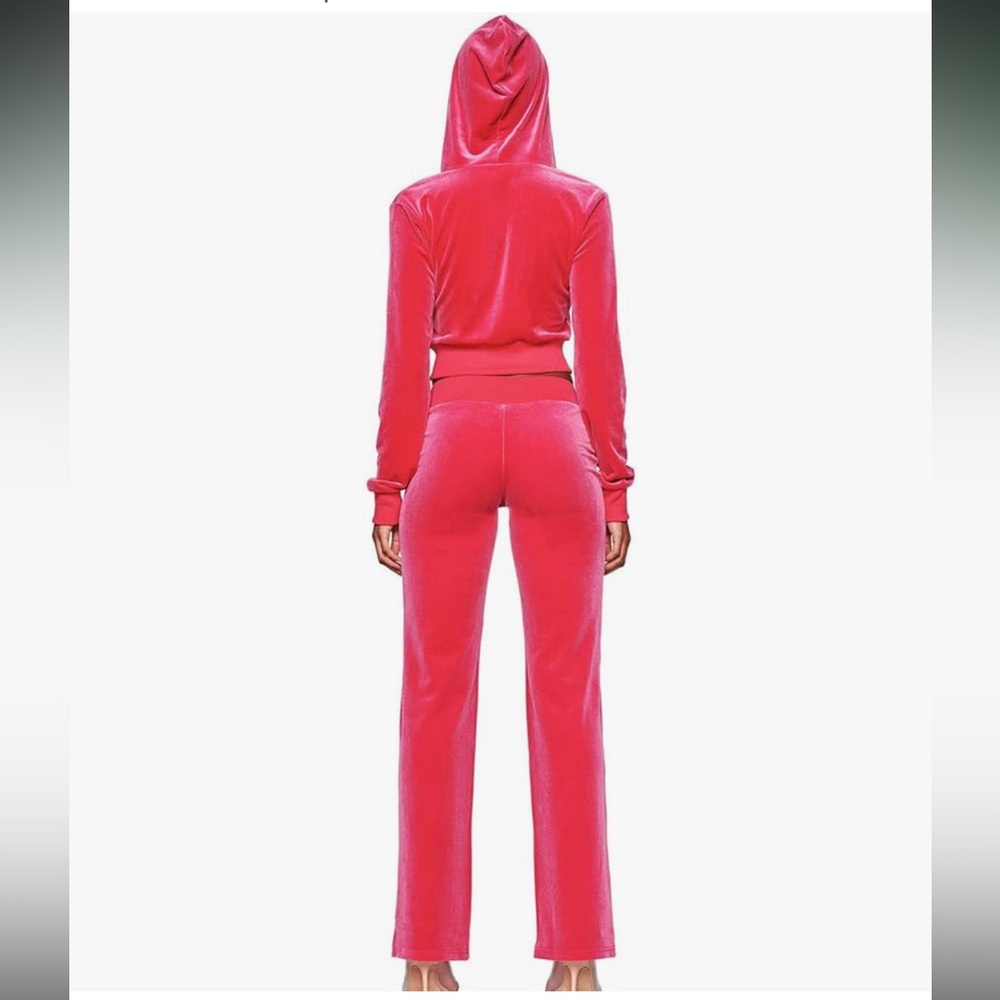 Tracksuit Pink Velour Tracksuit Set